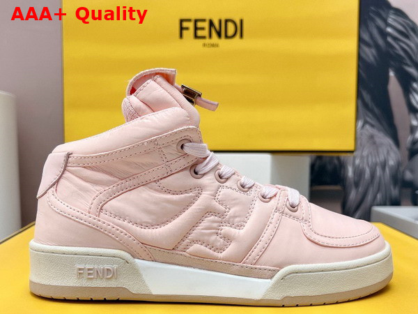 Fendi Match Pink Nylon High Tops Replica