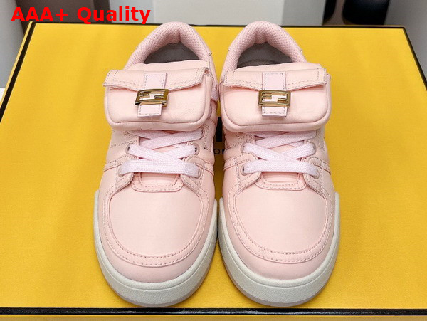 Fendi Match Pink Nylon Low Tops Replica