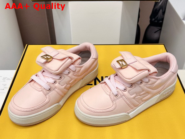 Fendi Match Pink Nylon Low Tops Replica