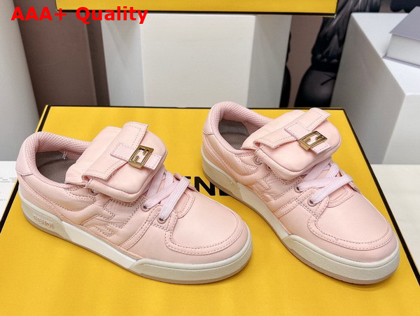 Fendi Match Pink Nylon Low Tops Replica