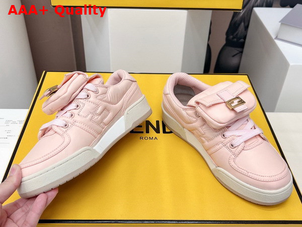 Fendi Match Pink Nylon Low Tops Replica