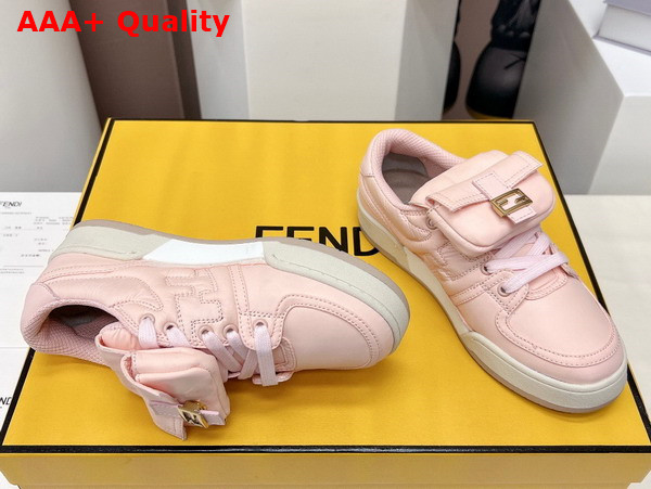 Fendi Match Pink Nylon Low Tops Replica