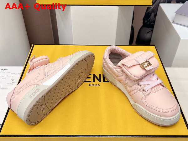 Fendi Match Pink Nylon Low Tops Replica