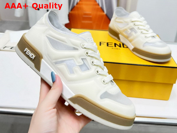 Fendi Match White Mesh Low Tops Replica