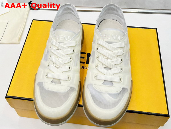 Fendi Match White Mesh Low Tops Replica