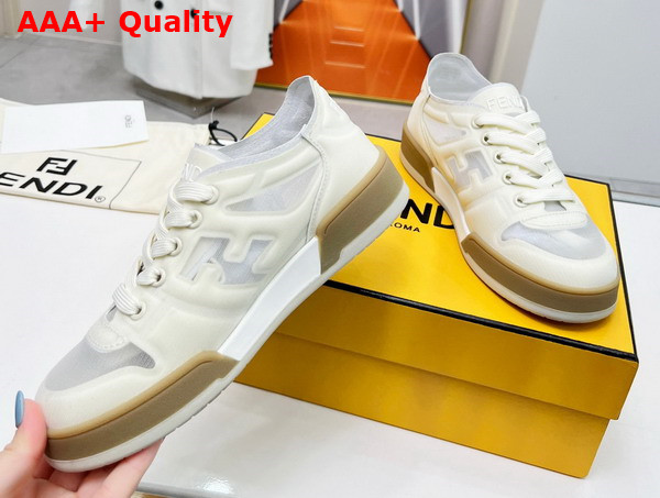 Fendi Match White Mesh Low Tops Replica