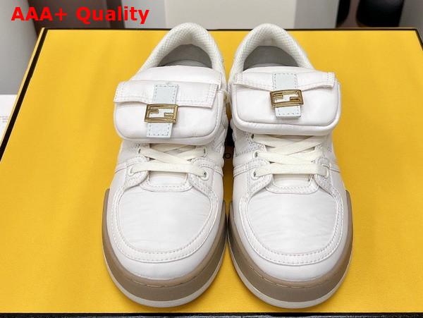 Fendi Match White Nylon Low Tops Replica