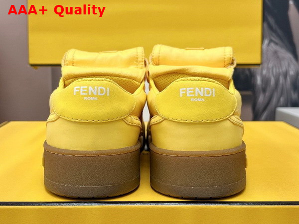 Fendi Match Yellow Nylon Low Tops Replica