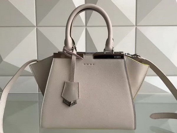 Fendi Mini 3Jours Powder Grey Calfskin For Sale