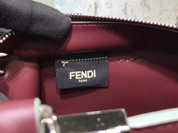 Fendi Mini 3Jours in Oxblood Leather with Studs For Sale