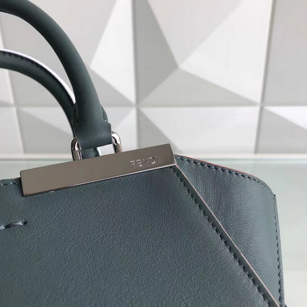 Fendi Mini 3Jours in Sea Green Calfskin For Sale