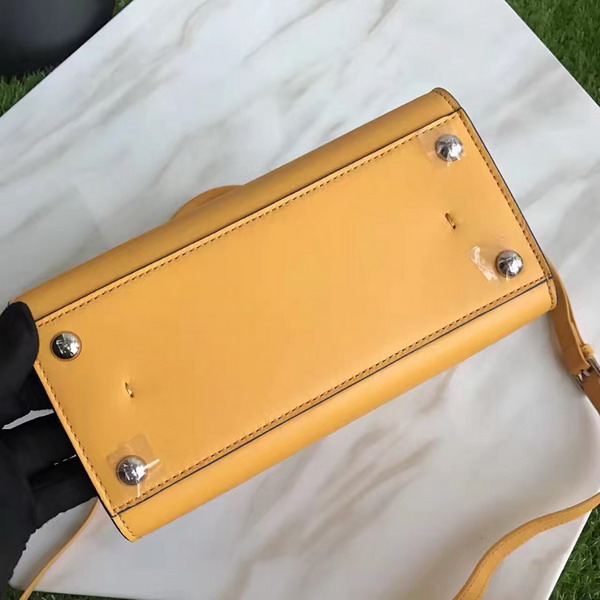 Fendi Mini 3Jours in Yellow Calfskin For Sale