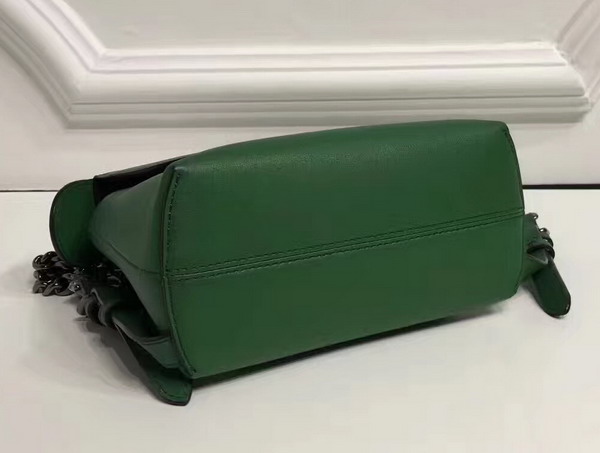 Fendi Mini Back To School Backpack in Green Real Leather For Sale