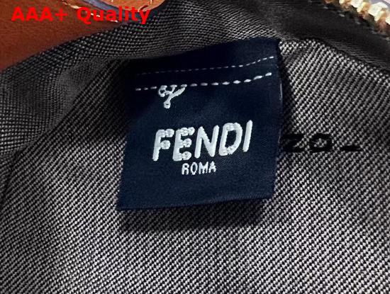 Fendi Mini Camera Case Brown Leather and Suede Mini Bag Replica