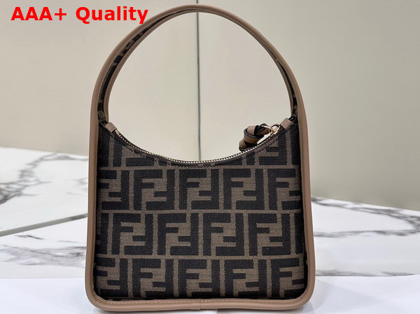 Fendi Mini Fendessence Brown FF Fabric Mini Bag Replica