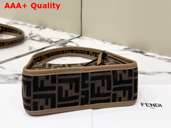 Fendi Mini Fendessence Brown FF Fabric Mini Bag Replica