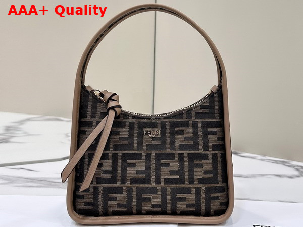 Fendi Mini Fendessence Brown FF Fabric Mini Bag Replica