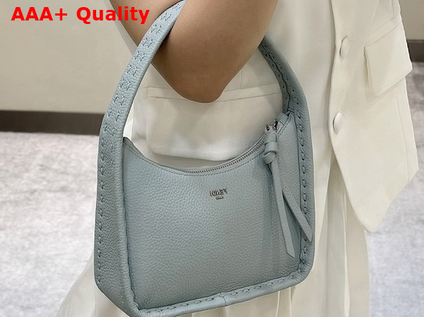 Fendi Mini Fendessence Small Light Blue Selleria Bag with 264 Hand Sewn Topstitches Replica