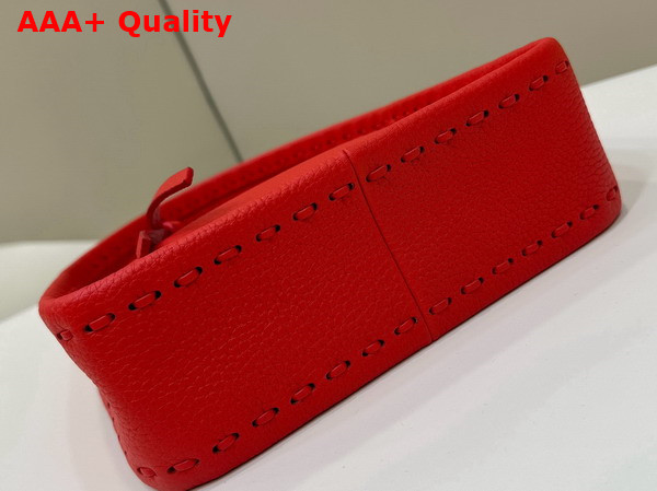 Fendi Mini Fendessence Small Red Selleria Bag with 264 Hand Wewn Topstitches Replica