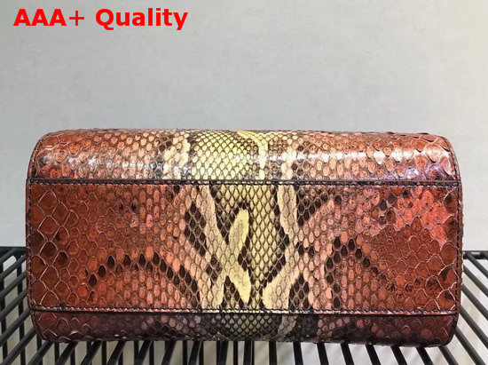 Fendi Mini Peekaboo Handbag Brown Python Replica