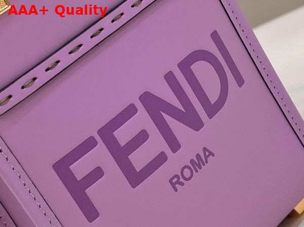 Fendi Mini Sunshine Shopper Lilac Leather Mini Bag Replica