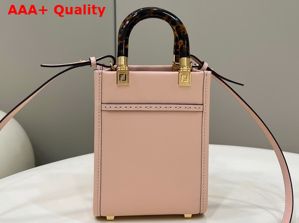 Fendi Mini Sunshine Shopper Pale Pink Leather Mini Bag Replica