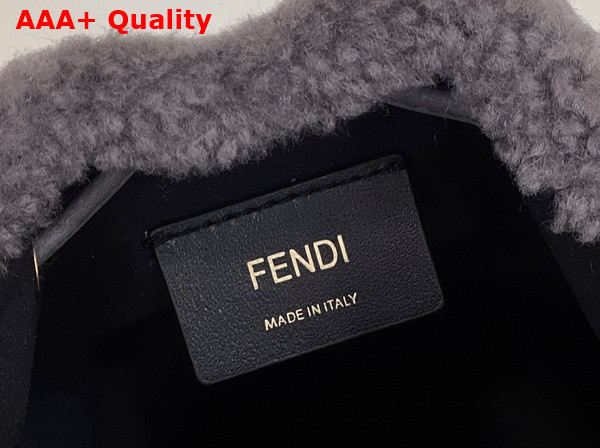 Fendi Mon Tresor Gray Nubuck Minibag Replica