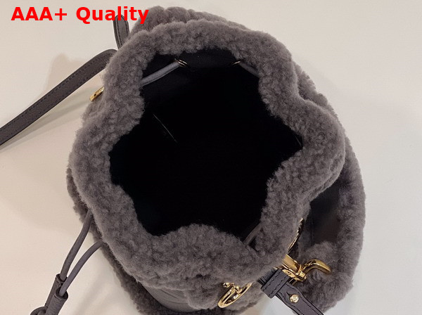 Fendi Mon Tresor Gray Nubuck Minibag Replica