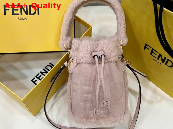 Fendi Mon Tresor Pink Nubuck Minibag Replica