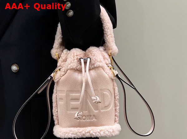 Fendi Mon Tresor Pink Nubuck Minibag Replica