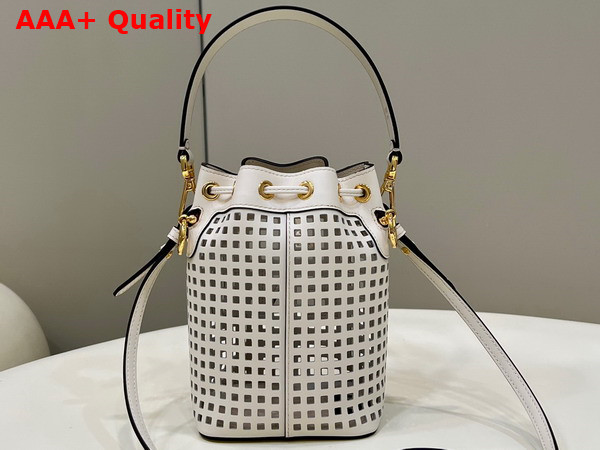 Fendi Mon Tresor Two Toned Perforated Leather Mini Bag Replica