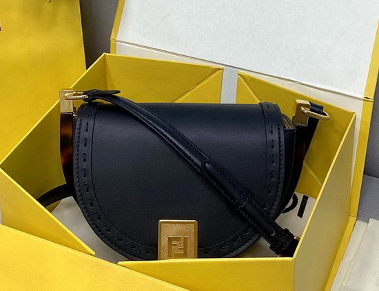 Fendi Moonlight Black Leather Bag Replica