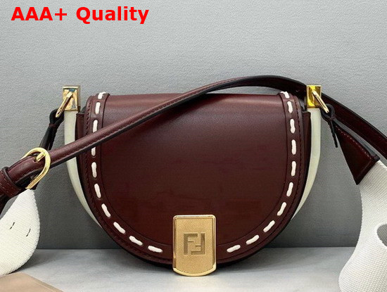 Fendi Moonlight Burgundy Leather Bag Replica