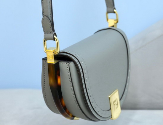 Fendi Moonlight Gray Leather Bag Replica