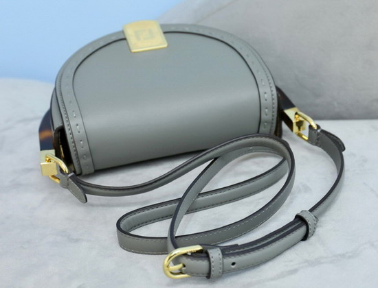 Fendi Moonlight Gray Leather Bag Replica