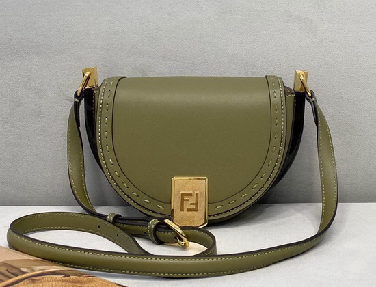 Fendi Moonlight Green Leather Bag Replica