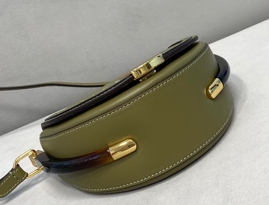 Fendi Moonlight Green Leather Bag Replica