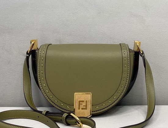 Fendi Moonlight Green Leather Bag Replica