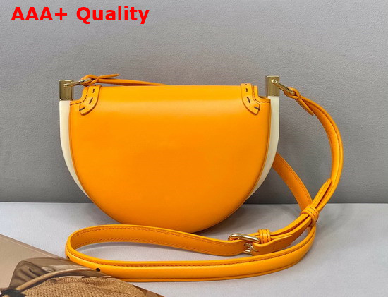 Fendi Moonlight Orange Leather Bag Replica