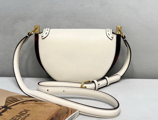 Fendi Moonlight White Leather Bag Replica