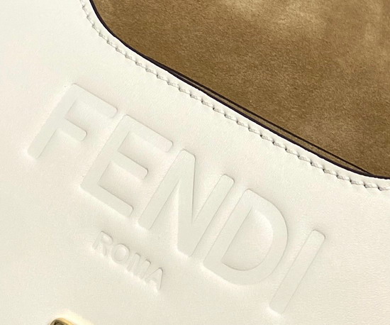 Fendi Moonlight White Leather Bag Replica