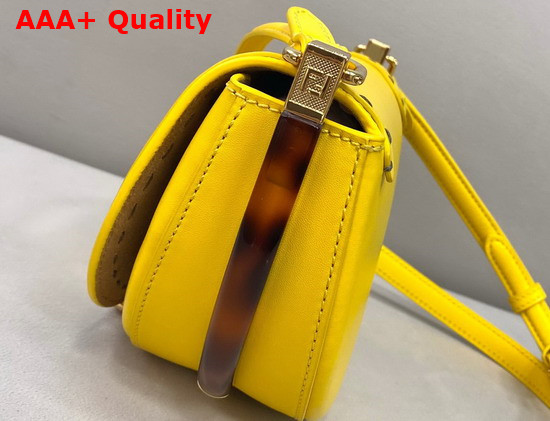 Fendi Moonlight Yellow Leather Bag Replica