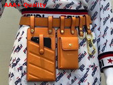 Fendi Multi Accessory Belt Bag in Orange Calf Leather Replica