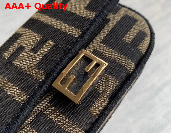 Fendi Nano Baguette Charm Brown Fabric Charm Replica