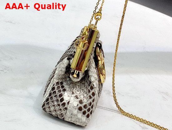 Fendi Nano Fendi First Charm Brown Elaphe Charm Replica