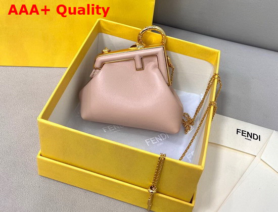 Fendi Nano Fendi First Charm Pink Nappa Leather Charm Replica