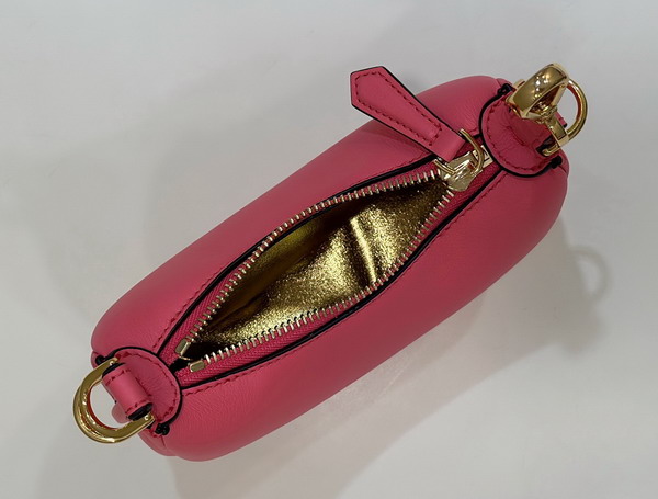 Fendi Nano Fendigraphy Bag Charm in Pink Leather Replica