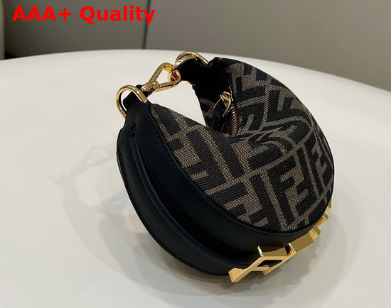 Fendi Nano Fendigraphy Hobo Bag in Brown Replica