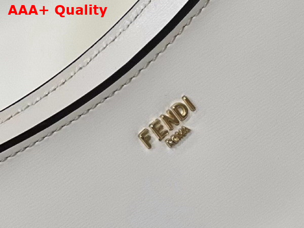 Fendi O Lock Swing Camellia Leather Pouch Replica