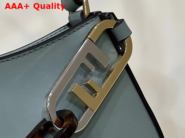 Fendi O Lock Swing Mint Green Leather Pouch Replica